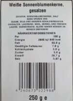 10x Meinbazar Sonnenblumenkerne gesalzen und geröstet in Schale sunflower seeds 250 g – Bild 3