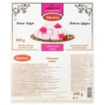 Sebahat Turkish Delight Lokum 5er Set mit Granatapfel, Rose, Natur, gemischte Nüsse und Pistazie 5 x 500 g – Bild 4