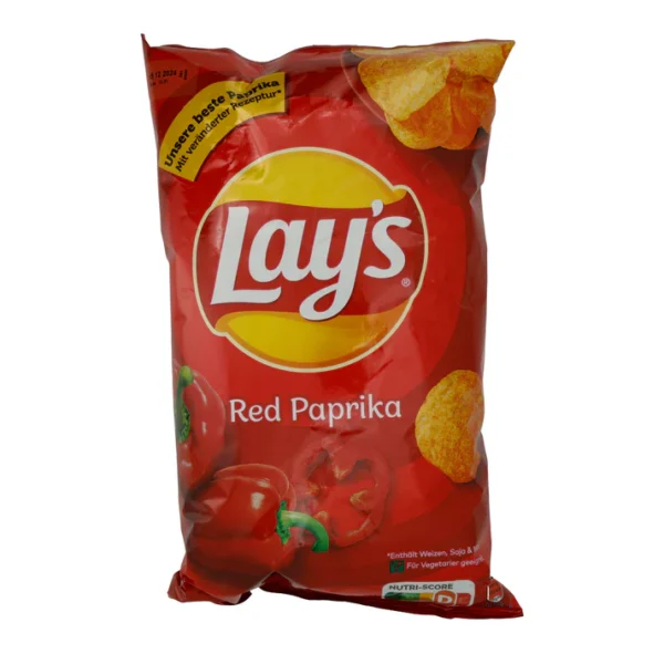 Kartoffelchips Lay’s | Red Paprika | Würzig, für intensiven Genuss | 150g |