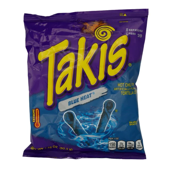Tortilla-Chips Takis | Blue Heat | Feurig, mit Limette | 92.3g