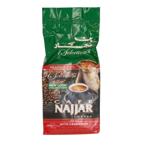 Kaffee Café Najjar | Selection Arabica 100 % mit Kardamom | Gemahlener Kaffee | Café Najjar Kahve | %100 Arabica Seçkisi, Kakuleli | Öğütülmüş Kahve | 200 g