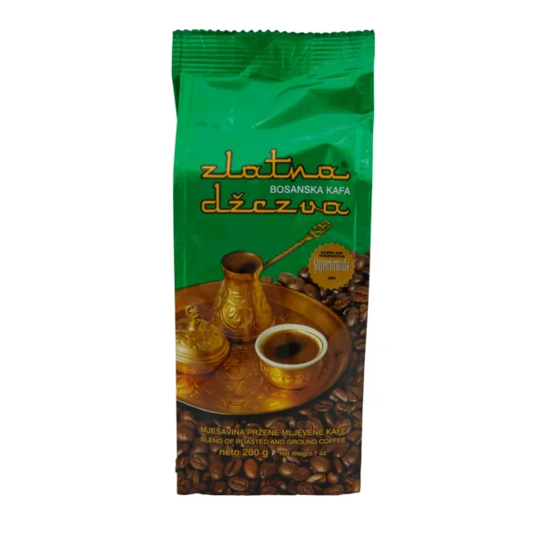 Kaffee Zlatna | Džezva | Traditioneller bosnischer Kaffee für intensiven Kaffeegenuss | Zlatna Kahve | Džezva | Yoğun Kahve Keyfi İçin Geleneksel Bosna Kahvesi | 200 g