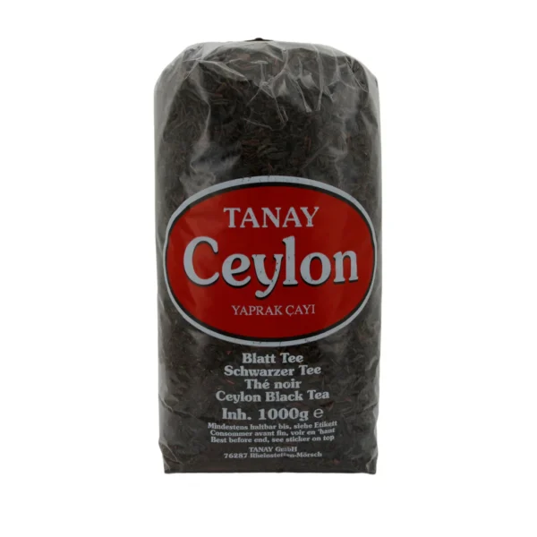 Blatttee Tanay | Ceylon Blatttee | Aromatisch, schwarzer Tee aus Sri Lanka | anay Yaprak Çay | Seylan Yaprak Çayı | Sri Lanka'dan Aromatik Siyah Çay | 1000 g