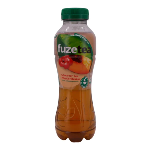 Schwarzer Tee Fuze Tea | Pfirsich Hibiskus | Kalorienarm, erfrischend | Fuze Tea Siyah Çay | Şeftali Hibisküs | Düşük Kalorili, Ferahlatıcı | 0,4 L