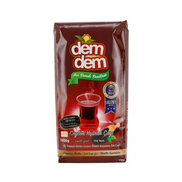 Ceylon Schwarzer Tee Bergamotte Dem Dem | Schwarz-Tee | Aromatisiert | Hier ist die Übersetzung auf Türkisch: Dem Dem Seylan Siyah Çayı Berkamot Aromalı | Siyah Çay | Aromalı | 1000 g