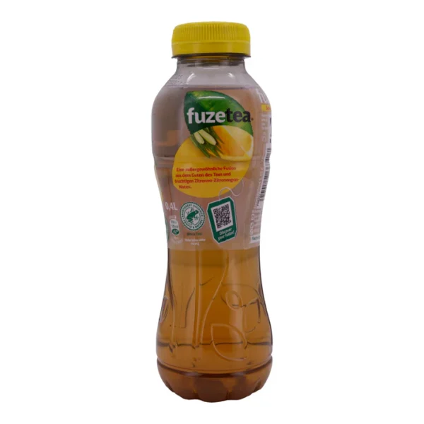 Schwarzer Tee Fuze Tea | Tee | Mit Zitrone und Zitronengrasgeschmack | 0,4 l – Erfrischendes Teegetränk