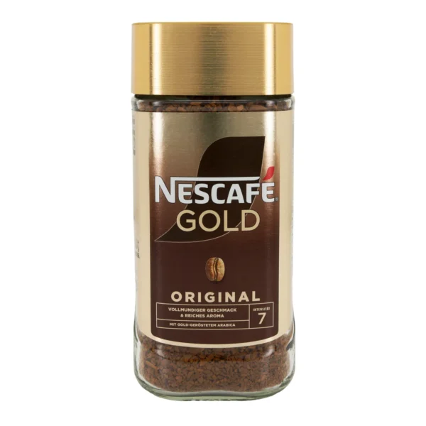 NESCAFÉ Gold Original | Löslicher Bohnenkaffee | Instant Kaffee | NESCAFÉ Gold Original | Çözünebilir Çekirdek Kahve | Hazır Kahve | 200 g