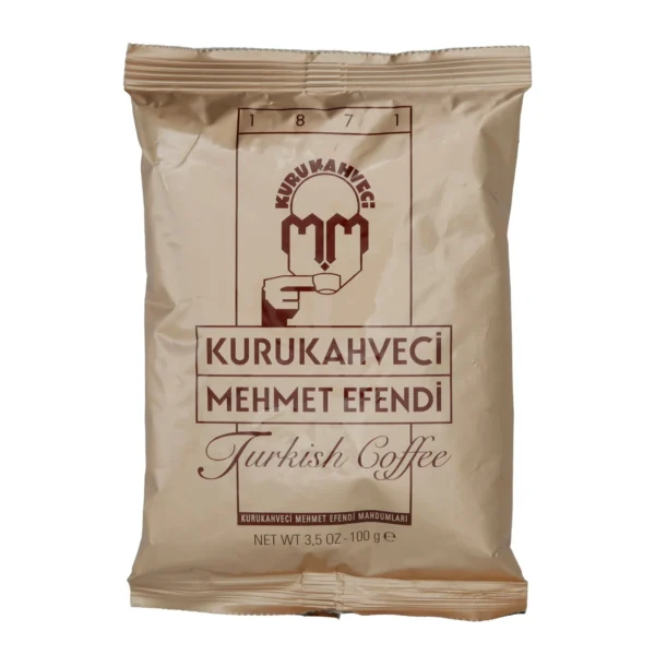 Türkischer Kaffee Mehmet Efendi | Türkischer Kaffee | Fein gemahlener Arabica | Mehmet Efendi Türk Kahvesi | Türk Kahvesi | İnce Öğütülmüş Arabica | 100 g