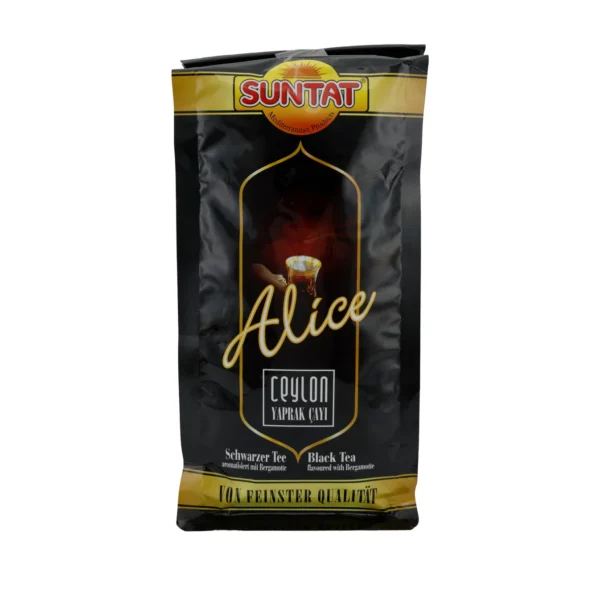 Schwarzer Tee Suntat | Alice Ceylon | Fein, mit Bergamotte-Aroma | Suntat Siyah Çay | Alice Seylan | Bergamot Aromalı İnce Çay | 500 g