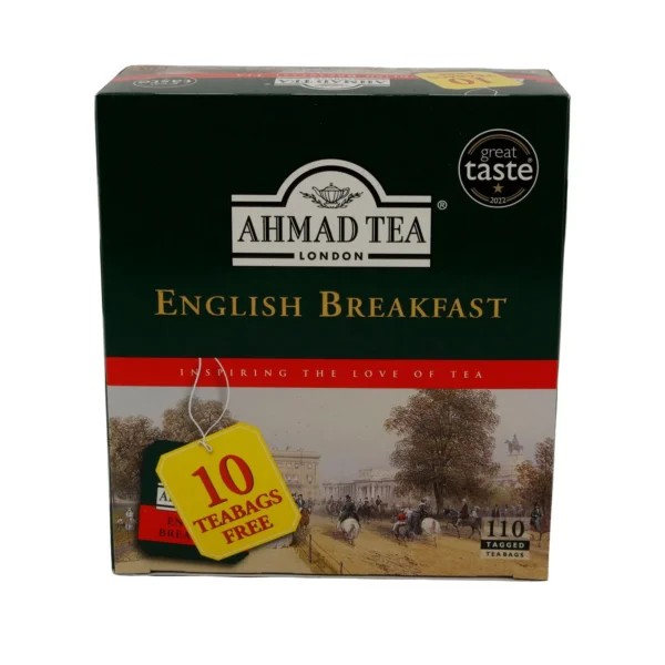 English Breakfast Ahmad Tea | Schwarzer Tee | Teebeutel | Ahmad Tea English Breakfast | Siyah Çay | Süzen Poşet | 220 g, 110 Beutel