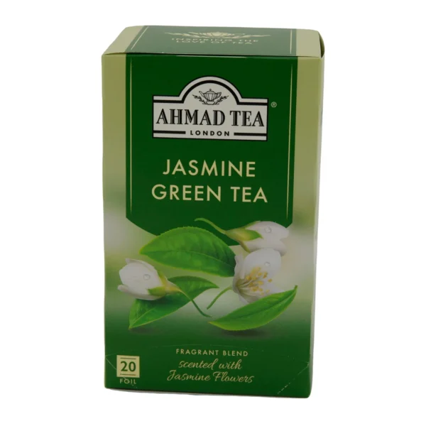 Grüntee Ahmad Tea | Jasmine Green Tea | Grüner Tee mit Jasminblüten | 20 Teebeutel | Ahmad Tea Yeşil Çay | Jasmine Green Tea | Yasemin Çiçekli Yeşil Çay | 20 Süzen Poşet