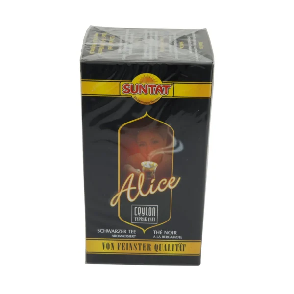 Schwarzer Tee Suntat | Alice Ceylon Tee | Aromatisiert mit Bergamotte | Suntat Siyah Çay | Alice Seylan Çayı | Bergamot Aromalı 43,75 g