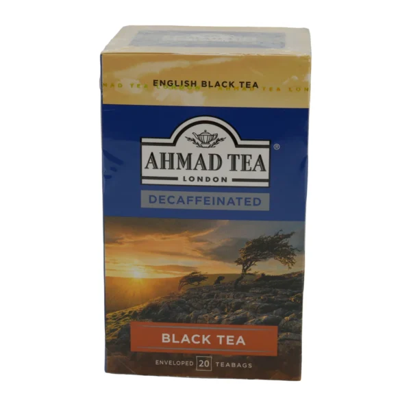 Schwarztee Ahmad Tea | Decaffeinated English Black Tea | Koffeinfrei, 20 Beutel | Ahmad Tea Siyah Çay | Decaffeinated English Black Tea | Kafeinsiz, 20 Poşet | 40g
