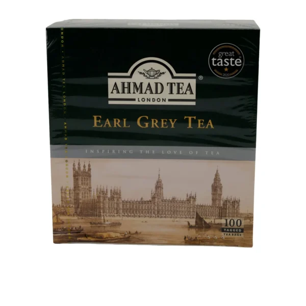 Schwarztee Ahmad Tea | Earl Grey Tea | Mit feiner Bergamotte | 100 Teebeutel | Ahmad Tea Siyah Çay | Earl Grey Tea | İnce Bergamot Aromalı | 100 Süzen Poşet | 200g