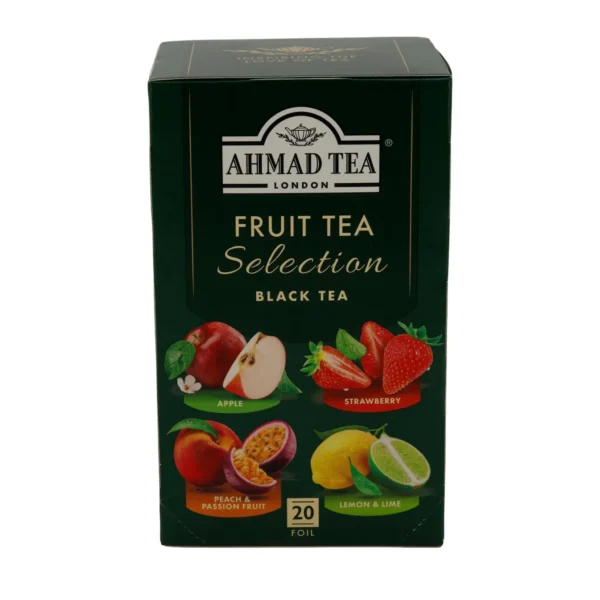 Schwarztee Auswahl Ahmad Tea | Fruit Tea Selection | 4 Fruchtsorten | Ahmad Tea Siyah Çay Seçkisi | Fruit Tea Selection | 4 Meyveli Çeşit | Ahmad Tea Siyah Çay Seçkisi | Fruit Tea Selection | 4 Meyveli Çeşit | 20 Teebeutel